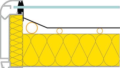Päikeseküte - päiksepaneel seest