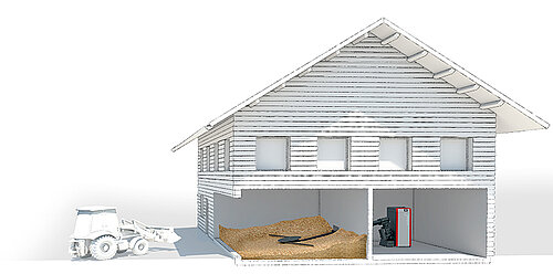 Hakkepuidu hoidla, Hoidlasüsteemid - allkorrusel