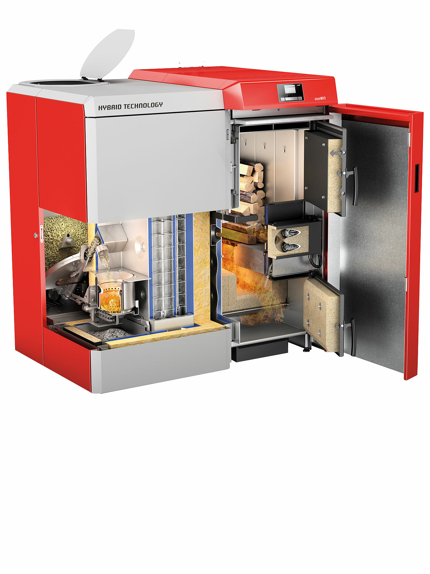 Hübriidkatel DuoWIN sisemus