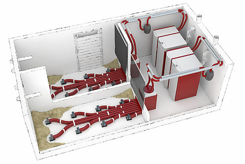Pelletihoidlad - mitme katlaga kaskaad